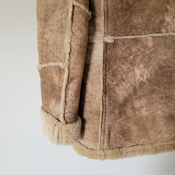 Vintage Genuine Shearling Sheepskin Rancher Jacket - Picture 6 of 10